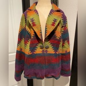COLDWATER CREEK women’s Aztec jacket size Large